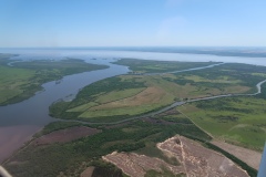 Rio Negro mündet in den Rio Uruguay