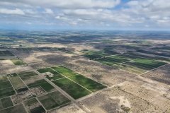 die ersten Weinfelder bei Mendoza